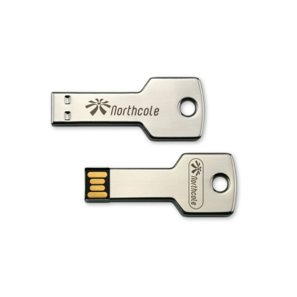 USB Stick in sleutelvorm - Nu leverbaar binnen 6 werkdagen na goedkeuring digitale proef - Topgiving